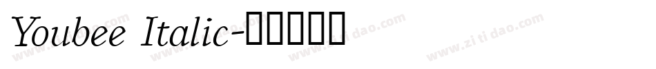 Youbee Italic字体转换